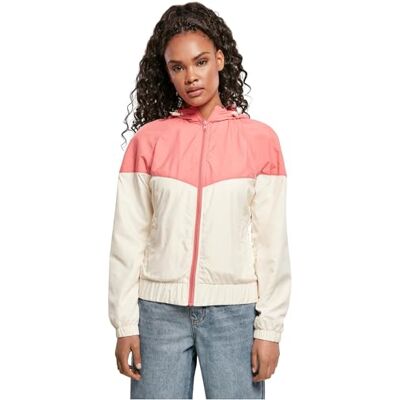 Urban Classics Dam pil windbreaker jacka dam, Paleprose-rosa/vit sand, 4XL/Stor Urban Classics Dam pil windbreaker jacka dam, Paleprose-rosa/vit sand, 4XL/Stor