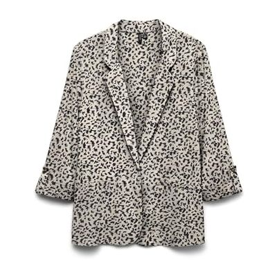 VERO MODA Vmjesmilo 3/4 Loose Blazer WVN Ga Noos, Silverfoder, XL VERO MODA Vmjesmilo 3/4 Loose Blazer WVN Ga Noos, Silverfoder, XL