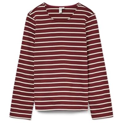 VERO MODA Vmfilukka L/S O-Neck Top JRS Btq Ga, syrah, XS VERO MODA Vmfilukka L/S O-Neck Top JRS Btq Ga, syrah, XS