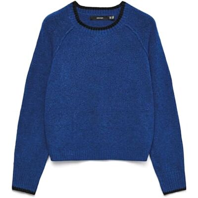 VERO MODA Vmaquarius Ls O-hals raglan tröja Bf, Surfa på webben, S VERO MODA Vmaquarius Ls O-hals raglan tröja Bf, Surfa på webben, S
