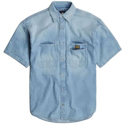G-STAR RAW Avslappnad Venture T-shirt Ss WMN, blå (Sun blekt blå dimma D24882-d252-g342), L dam, Blå (Sun Faded Blue Mist D24882-d252-g342), L G-STAR RAW Avslappnad Venture T-shirt Ss WMN, blå (Sun blekt blå dimma D24882-d252-g342), L dam, Blå (Sun Faded Blue Mist D24882-d252-g342), L