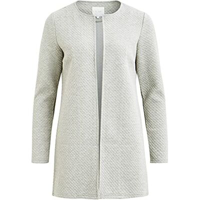 Vila dam vinaja New Long JKT blazer, Ljusgrå melange, S Vila dam vinaja New Long JKT blazer, Ljusgrå melange, S