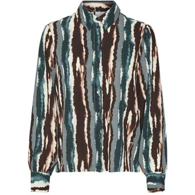 VERO MODA VMTALLIA L/S Shirt WVN BTQ GA, Scarab/aop: tallia, L VERO MODA VMTALLIA L/S Shirt WVN BTQ GA, Scarab/aop: tallia, L