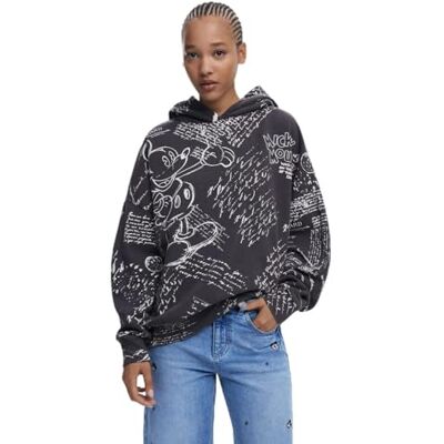 Desigual Sweat_Letters Musse, 2000, Svart, M, svart, M Desigual Sweat_Letters Musse, 2000, Svart, M, svart, M