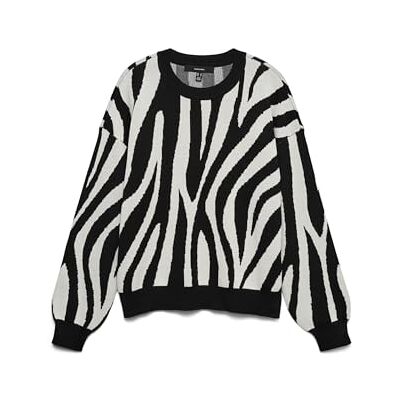 VERO MODA Vmsiljeanimal Ls O-NCK tröja Ga Noos, Björk, XL VERO MODA Vmsiljeanimal Ls O-NCK tröja Ga Noos, Björk, XL