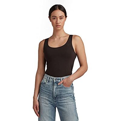 G-STAR RAW Kvinnors bas rund linne T-shirt, Svart (Black D07210-3310-990), XS G-STAR RAW Kvinnors bas rund linne T-shirt, Svart (Black D07210-3310-990), XS