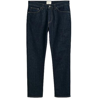 GANT Slim Jeans för män med smal passform, Mörkblå, 30W / 32L GANT Slim Jeans för män med smal passform, Mörkblå, 30W / 32L
