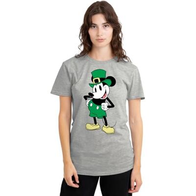 Mickey Mouse mandarin creative ltd Musse Pigg vänner St Patrick's Day Musse damer t-shirt, atletisk ljung, XX-Large, Atletisk Heather, XXL Mickey Mouse mandarin creative ltd Musse Pigg vänner St Patrick's Day Musse damer t-shirt, atletisk ljung, XX-Large, Atletisk Heather, XXL