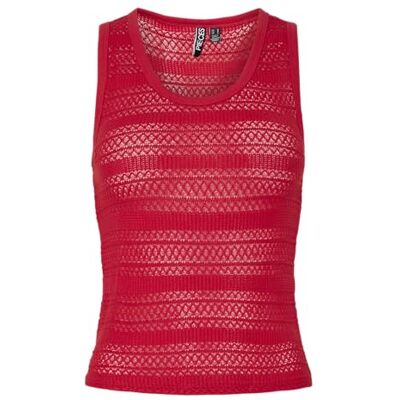 PIECES dam Pcagda Sl Top JRS Bc, Goji Berry, S PIECES dam Pcagda Sl Top JRS Bc, Goji Berry, S