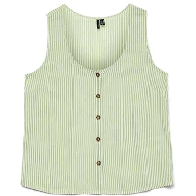 VERO MODA Vmbumpy Sl Shirt WVN Ga Noos, Shadow Lime, S VERO MODA Vmbumpy Sl Shirt WVN Ga Noos, Shadow Lime, S