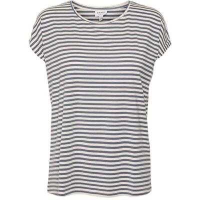 VERO MODA Kvinnors VMAVA Vanlig SS Top Stripe GA JRS NOOS skjorta, Kina blå/ränder: Pristin, L, Kina blå/ränder: pristine, L VERO MODA Kvinnors VMAVA Vanlig SS Top Stripe GA JRS NOOS skjorta, Kina blå/ränder: Pristin, L, Kina blå/ränder: pristine, L