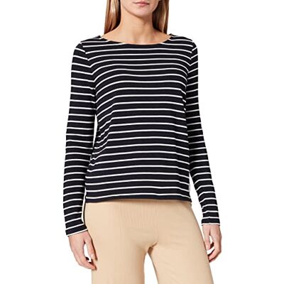 Comma CI Långärmad dam-T-shirt, 59g0 Jersey Stripe Marine, 36 SE Comma CI Långärmad dam-T-shirt, 59g0 Jersey Stripe Marine, 36 SE