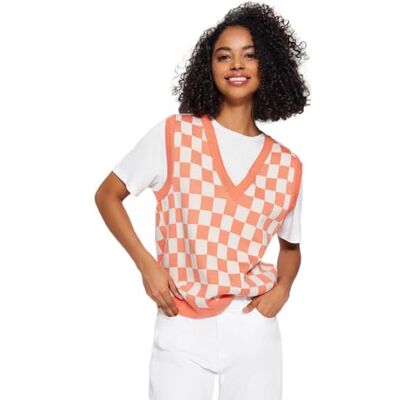 Trendyol FeMan normal passform basic v-ringad stickad tröja, orange, M, Orange, M Trendyol FeMan normal passform basic v-ringad stickad tröja, orange, M, Orange, M