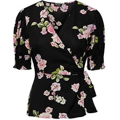 PIECES PCTALA 2/4 WRAP TOP NOOS BC, svart, XS PIECES PCTALA 2/4 WRAP TOP NOOS BC, svart, XS