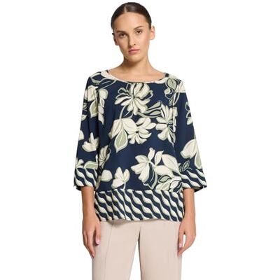 Betty Barclay damblus, Mörkblå/grön, 42 Betty Barclay damblus, Mörkblå/grön, 42