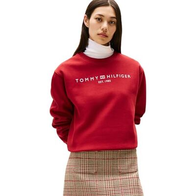 Tommy Hilfiger dam MDRN REG CORP LOGO C-NK SWTSHRT WW0WW39791 pullover tröja, röd, XXXL, Röd (Regatta röd), 3XL stor tall Tommy Hilfiger dam MDRN REG CORP LOGO C-NK SWTSHRT WW0WW39791 pullover tröja, röd, XXXL, Röd (Regatta röd), 3XL stor tall
