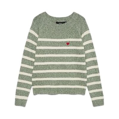 VERO MODA Vmdoffy Embroidery LS O-Neck Pull Noos, Laurel Wreath, XL dam, Laurel Wreath, XL VERO MODA Vmdoffy Embroidery LS O-Neck Pull Noos, Laurel Wreath, XL dam, Laurel Wreath, XL