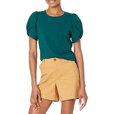 Amazon Essentials dam klassisk passform tvinnad ärm rund hals t-shirt, skogsgrön, X-Large Amazon Essentials dam klassisk passform tvinnad ärm rund hals t-shirt, skogsgrön, X-Large