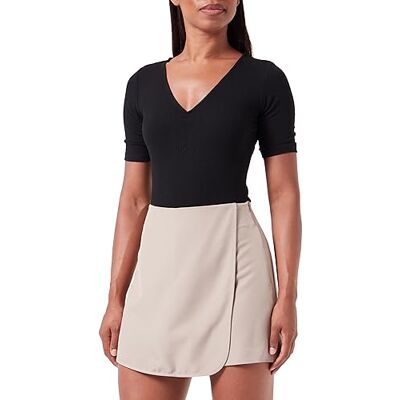 ONLY Bestseller A/S ONLTHEA WRAP Skorts CC OTW shorts, Weathered Teak, S, Weathered Teak, S ONLY Bestseller A/S ONLTHEA WRAP Skorts CC OTW shorts, Weathered Teak, S, Weathered Teak, S