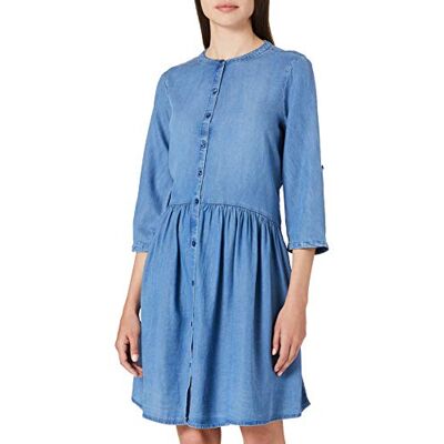 TOM TAILOR Denim Damer Berlockad jeansklänning 1024137, 10110 Blue Denim, M TOM TAILOR Denim Damer Berlockad jeansklänning 1024137, 10110 Blue Denim, M