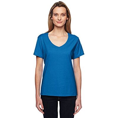 Hanes dam 42 v0 X-temp v-ringad t-shirt Hanes dam 42 v0 X-temp v-ringad t-shirt