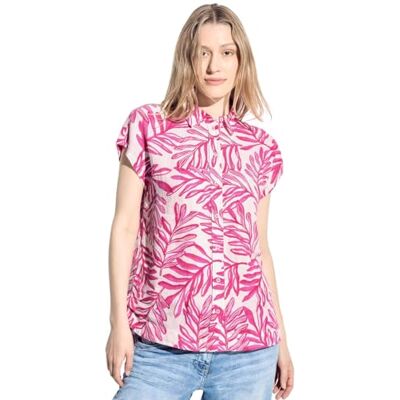 Cecil dam linne_small Leafs blus, Bloomy Pink, XL Cecil dam linne_small Leafs blus, Bloomy Pink, XL