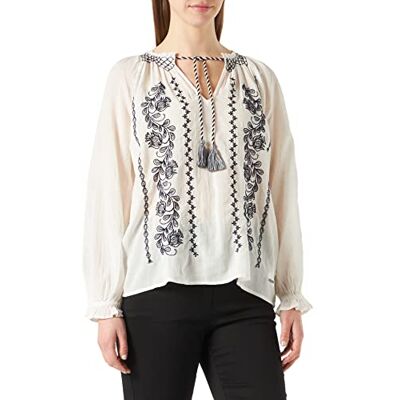 Pepe Jeans womens PIPER, 803OFF vit, S blus, S Pepe Jeans womens PIPER, 803OFF vit, S blus, S