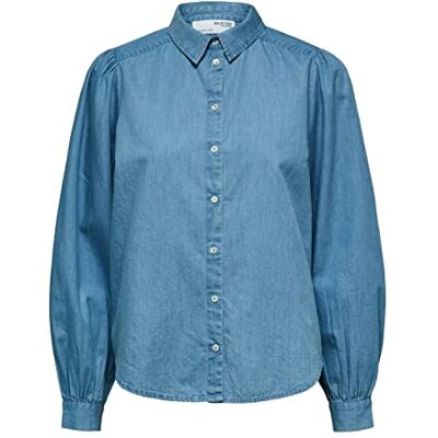 SELECTED FEMME SelectedFemme Damskjorta SLFTAMMY LS skjorta NOOS, blå, 36 SELECTED FEMME SelectedFemme Damskjorta SLFTAMMY LS skjorta NOOS, blå, 36