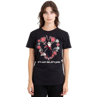 Disney dam Maleficent Valentine, It's Not Me, It's You Ladies T Shirt, Black T-tröja Disney dam Maleficent Valentine, It's Not Me, It's You Ladies T Shirt, Black T-tröja