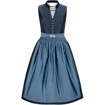 Heimatgwand Hemmavägg dam Dirndl Lucille klänning för speciella tillfällen, blå, 40 Heimatgwand Hemmavägg dam Dirndl Lucille klänning för speciella tillfällen, blå, 40