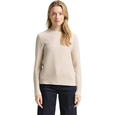 TOM TAILOR damtröja, 29517 – Sandsten beige, XS TOM TAILOR damtröja, 29517 – Sandsten beige, XS
