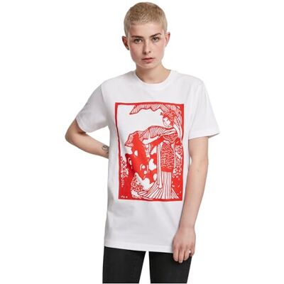 dam T-shirt dam kinesisk skönhet X tee, tryck t-shirt för kvinnor, grafisk t-shirt, streetwear, Vit, XXL dam T-shirt dam kinesisk skönhet X tee, tryck t-shirt för kvinnor, grafisk t-shirt, streetwear, Vit, XXL