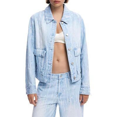 Desigual REPRISE_CHAQ, 5053 DENIM MEDIUM WASH, XS, Blå, XS Desigual REPRISE_CHAQ, 5053 DENIM MEDIUM WASH, XS, Blå, XS