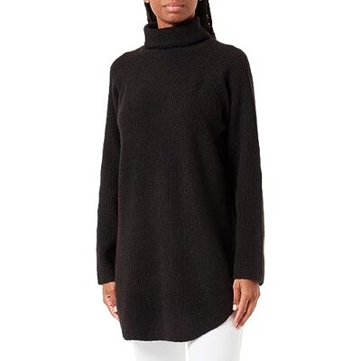 PIECES Dam Pcellen Ls Long Knit Noos Bc Qx stickad tröja, svart, 48/50/Stor PIECES Dam Pcellen Ls Long Knit Noos Bc Qx stickad tröja, svart, 48/50/Stor