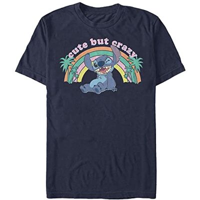 Disney Unisex Lilo & Stitch Kawaii Stitch Organic kortärmad T-shirt, marinblå, XXL Disney Unisex Lilo & Stitch Kawaii Stitch Organic kortärmad T-shirt, marinblå, XXL