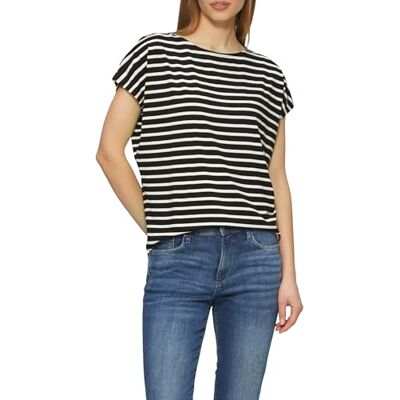 s.Oliver Elastisk T-shirt av viskosstretch i avslappnad passform svart 38, svart, 38 s.Oliver Elastisk T-shirt av viskosstretch i avslappnad passform svart 38, svart, 38