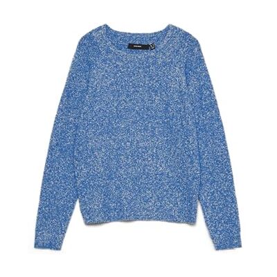 VERO MODA Vmdoffy Ls O-hals blus Ga Noos, Nebulas blå, M VERO MODA Vmdoffy Ls O-hals blus Ga Noos, Nebulas blå, M