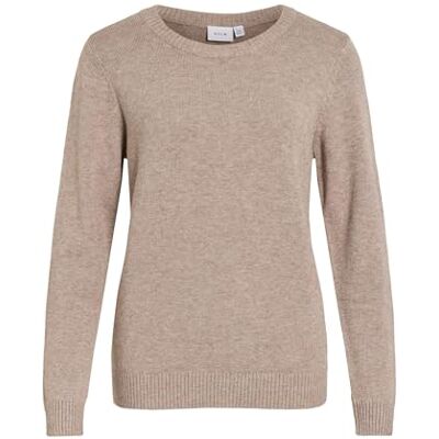 Vila Viril O-Neck L/S stickad topp – Noos, Falk, S Vila Viril O-Neck L/S stickad topp – Noos, Falk, S