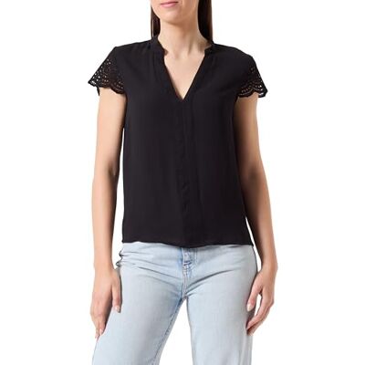 Vila dam Vilena V-hals S/S Shirt/Ka Topp Vila dam Vilena V-hals S/S Shirt/Ka Topp