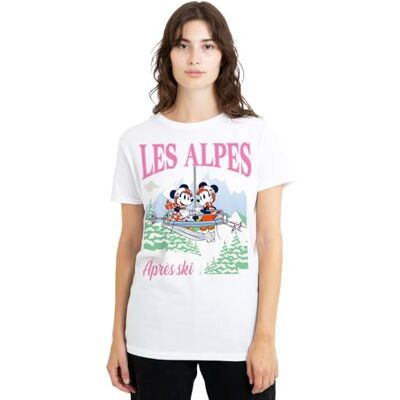 Mickey Mouse mandarin creative ltd Musse Pigg Les Alpes dam t-shirt, vit, liten, Vitt, S Mickey Mouse mandarin creative ltd Musse Pigg Les Alpes dam t-shirt, vit, liten, Vitt, S