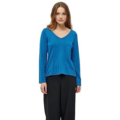 Peppercorn Dam Tana V-ringad Raglan långärmad stickad pullover, 1518 Imperial Blue, XL Peppercorn Dam Tana V-ringad Raglan långärmad stickad pullover, 1518 Imperial Blue, XL