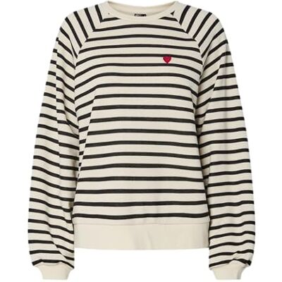 PIECES Pcgreta Ls Emb Sweat Fc, Molndansare, XXL PIECES Pcgreta Ls Emb Sweat Fc, Molndansare, XXL