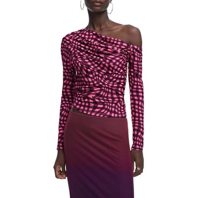 Desigual REPRIS_TS_Pink, 3057 ROSALDA, S, Röd, S Desigual REPRIS_TS_Pink, 3057 ROSALDA, S, Röd, S