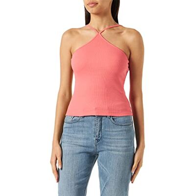 NOISY MAY dam Nmmaya S/L Top Noos (4-pack), Solkysst korall, XL NOISY MAY dam Nmmaya S/L Top Noos (4-pack), Solkysst korall, XL
