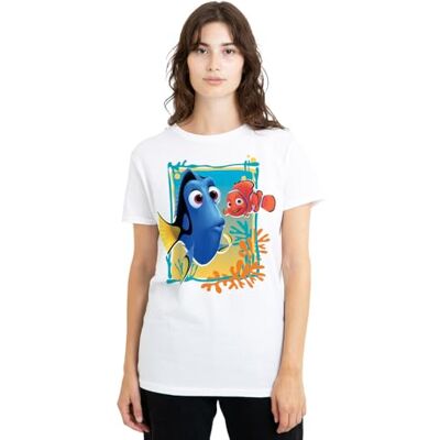 Finding Nemo Hitta Nemo Dory Nemo dam t-shirt, vit, XX-Large, Vitt, XXL Finding Nemo Hitta Nemo Dory Nemo dam t-shirt, vit, XX-Large, Vitt, XXL