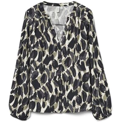 VERO MODA dam Vmfanini L/S Shirt WVN Btq Ga, Sjöjungfru, L VERO MODA dam Vmfanini L/S Shirt WVN Btq Ga, Sjöjungfru, L