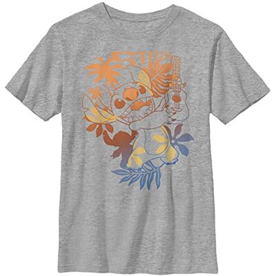 Disney Pojkar Lilo & Stitch – Aloha Stitch T-shirt Western, Atletisk ljung, M Disney Pojkar Lilo & Stitch – Aloha Stitch T-shirt Western, Atletisk ljung, M