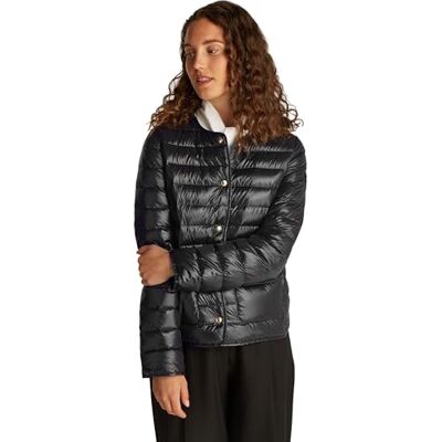 Tommy Hilfiger dam modern kort dunjacka WW0WW45929, svart, L, svart (svart), L Tommy Hilfiger dam modern kort dunjacka WW0WW45929, svart, L, svart (svart), L