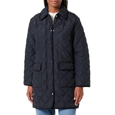 GANT QUILTED COAT WITH CORD TRIM, Kvällsblå, XL GANT QUILTED COAT WITH CORD TRIM, Kvällsblå, XL