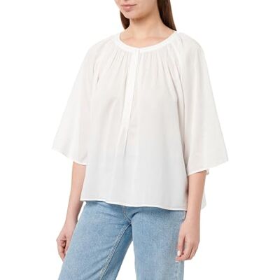 Tommy Hilfiger kvinnors S/S blus, Vit (Th Optic White), 68 SE Tommy Hilfiger kvinnors S/S blus, Vit (Th Optic White), 68 SE